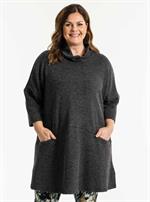 Gozzip - Jessica Oversize Strik Tunika, Grå